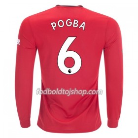 Manchester United Paul Pogba 6 Hjemmebanetrøje 2019-20 L/S